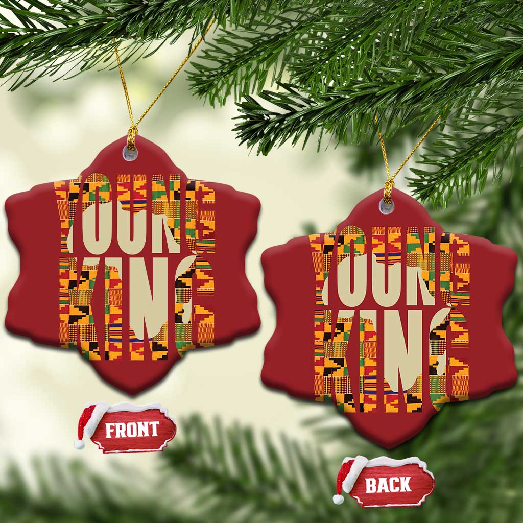African Kente Christmas Ornament Young King for Boys Men TS02