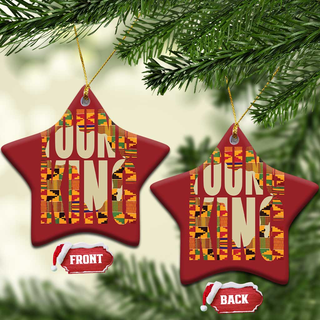 African Kente Christmas Ornament Young King for Boys Men TS02