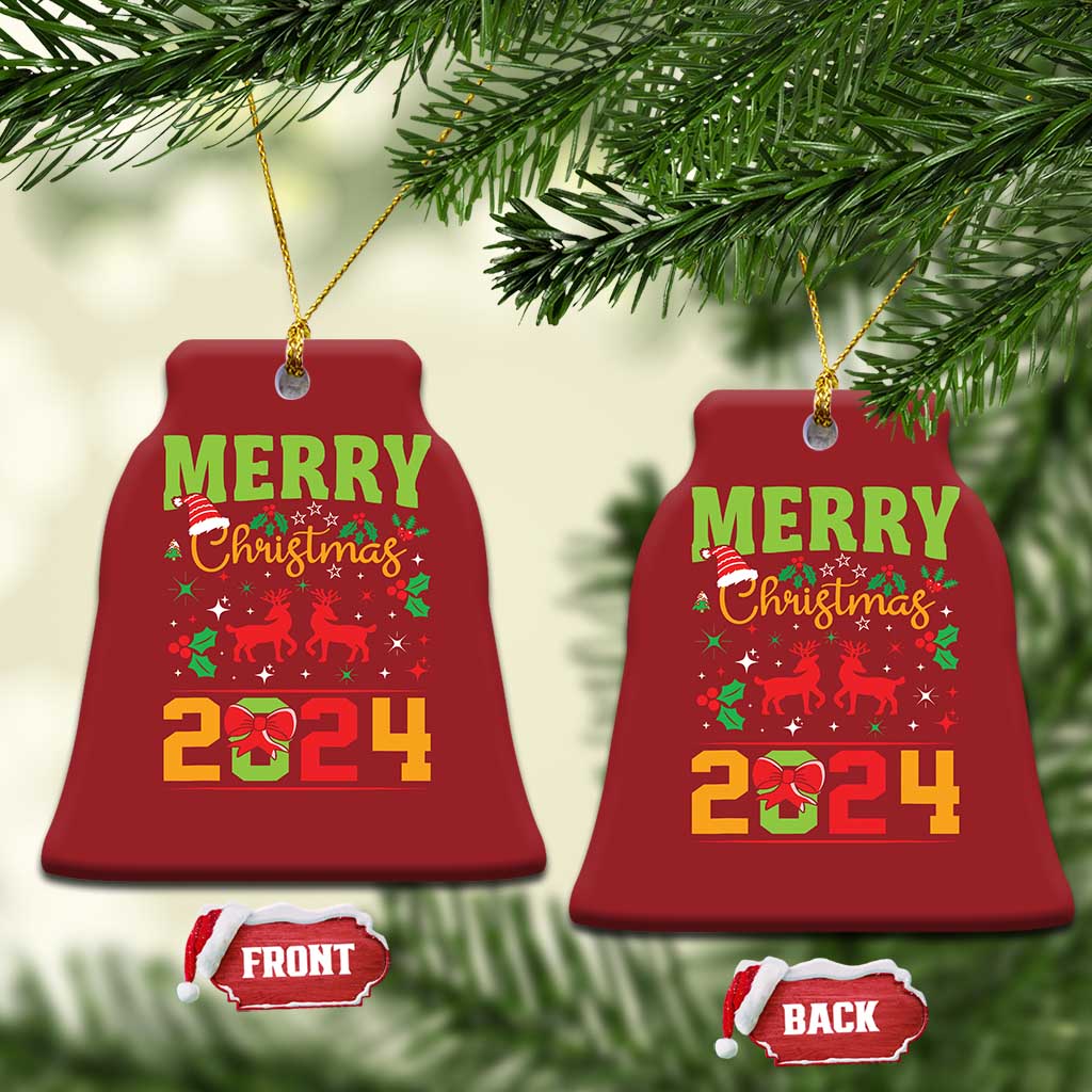 Merry Xmas 2024 Christmas Ornament Classic Festive Xmas Vibe TS02