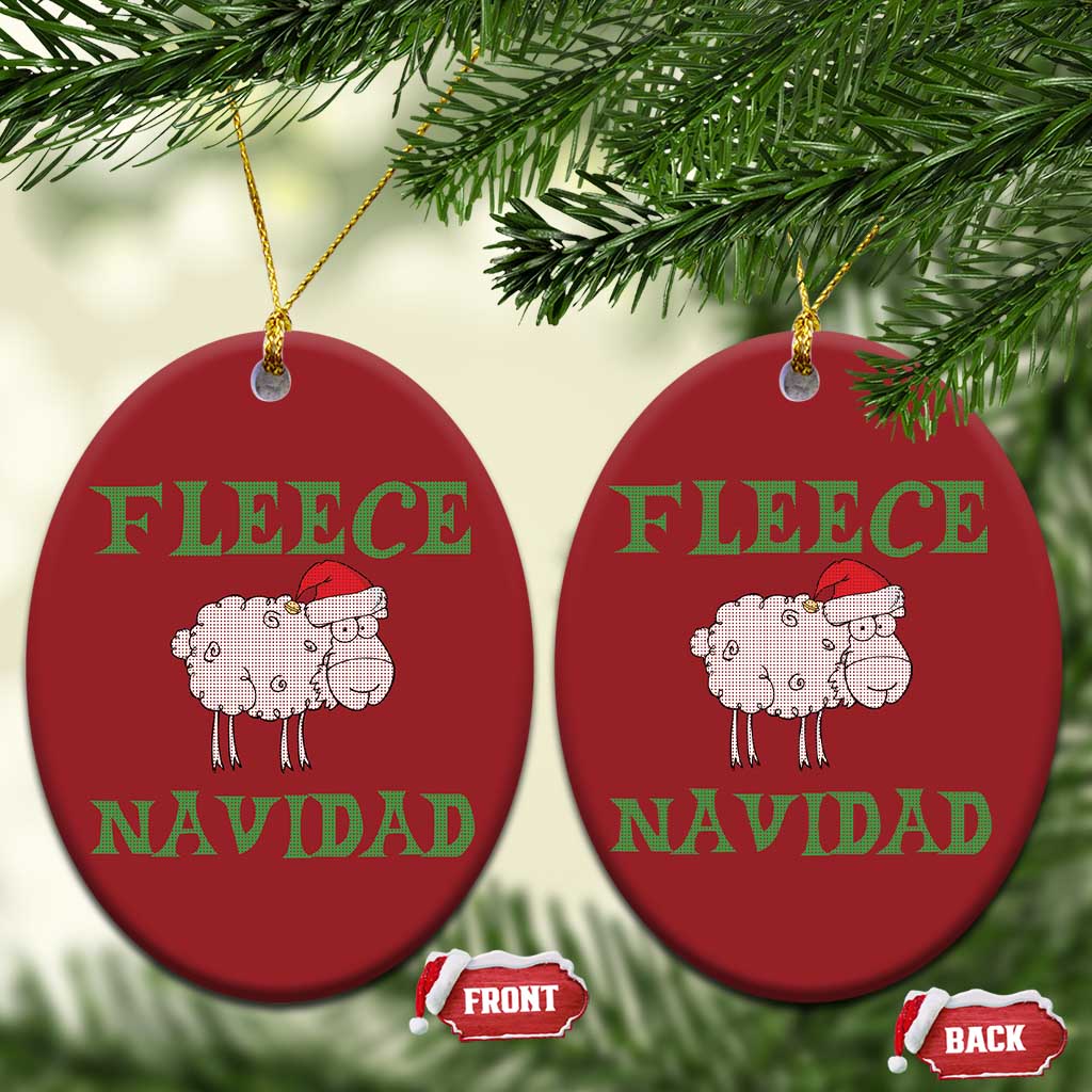 Funny Xmas Sheep Christmas Ornament Fleece Navidad Feliz Festive Xmas TS02