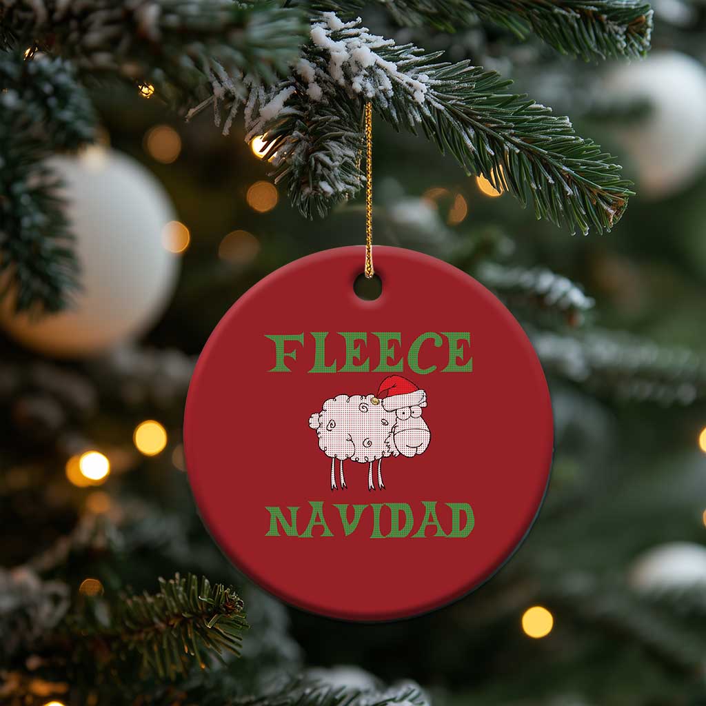 Funny Xmas Sheep Christmas Ornament Fleece Navidad Feliz Festive Xmas TS02