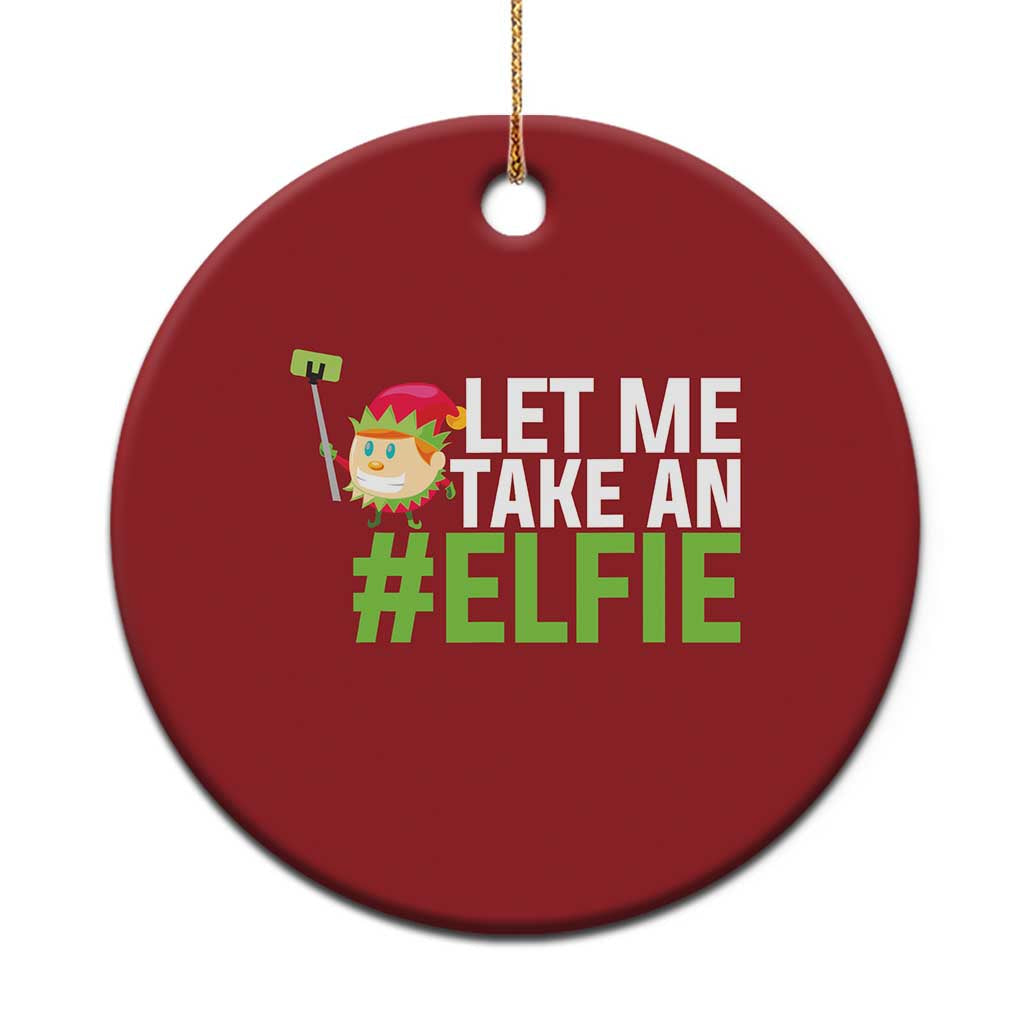 Xmas Elf Christmas Ornament Let Me Take An Elfie TS02