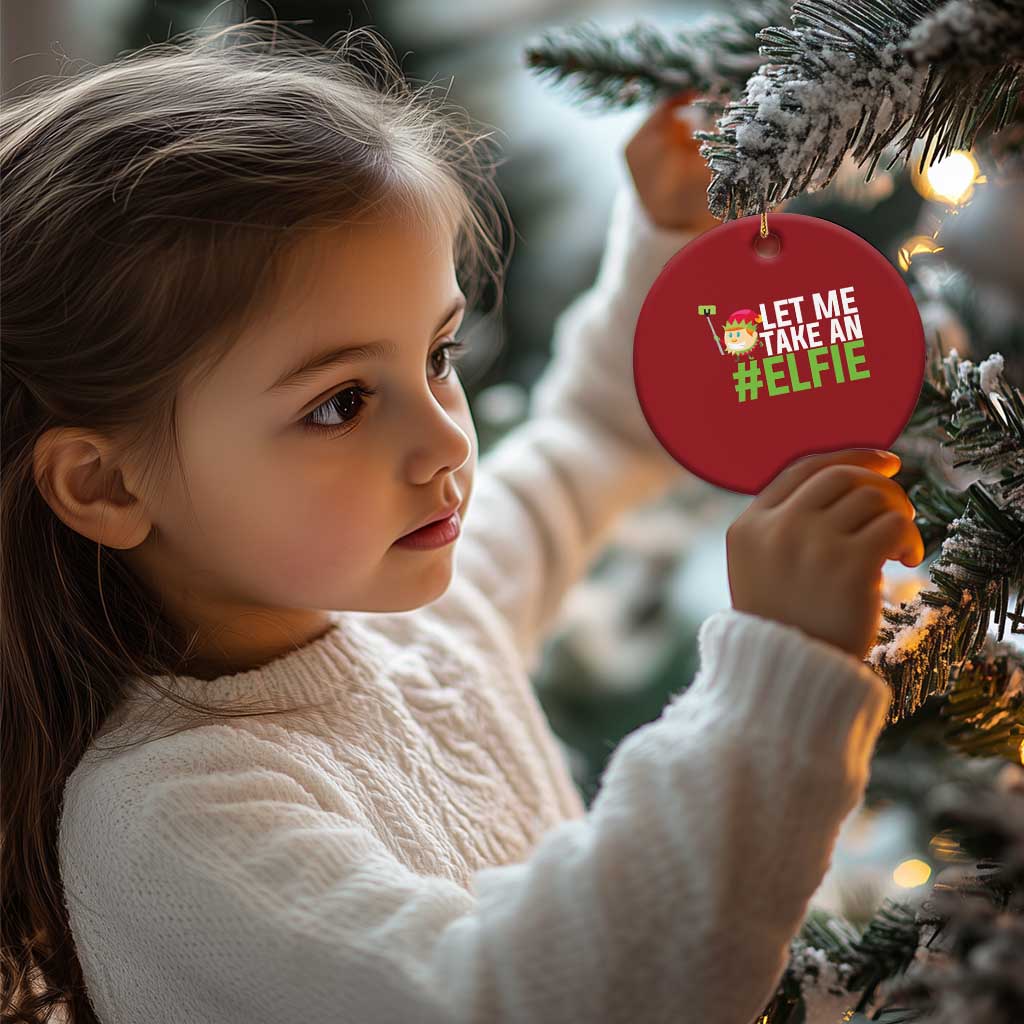 Xmas Elf Christmas Ornament Let Me Take An Elfie TS02