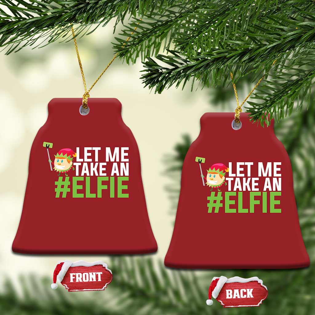Xmas Elf Christmas Ornament Let Me Take An Elfie TS02