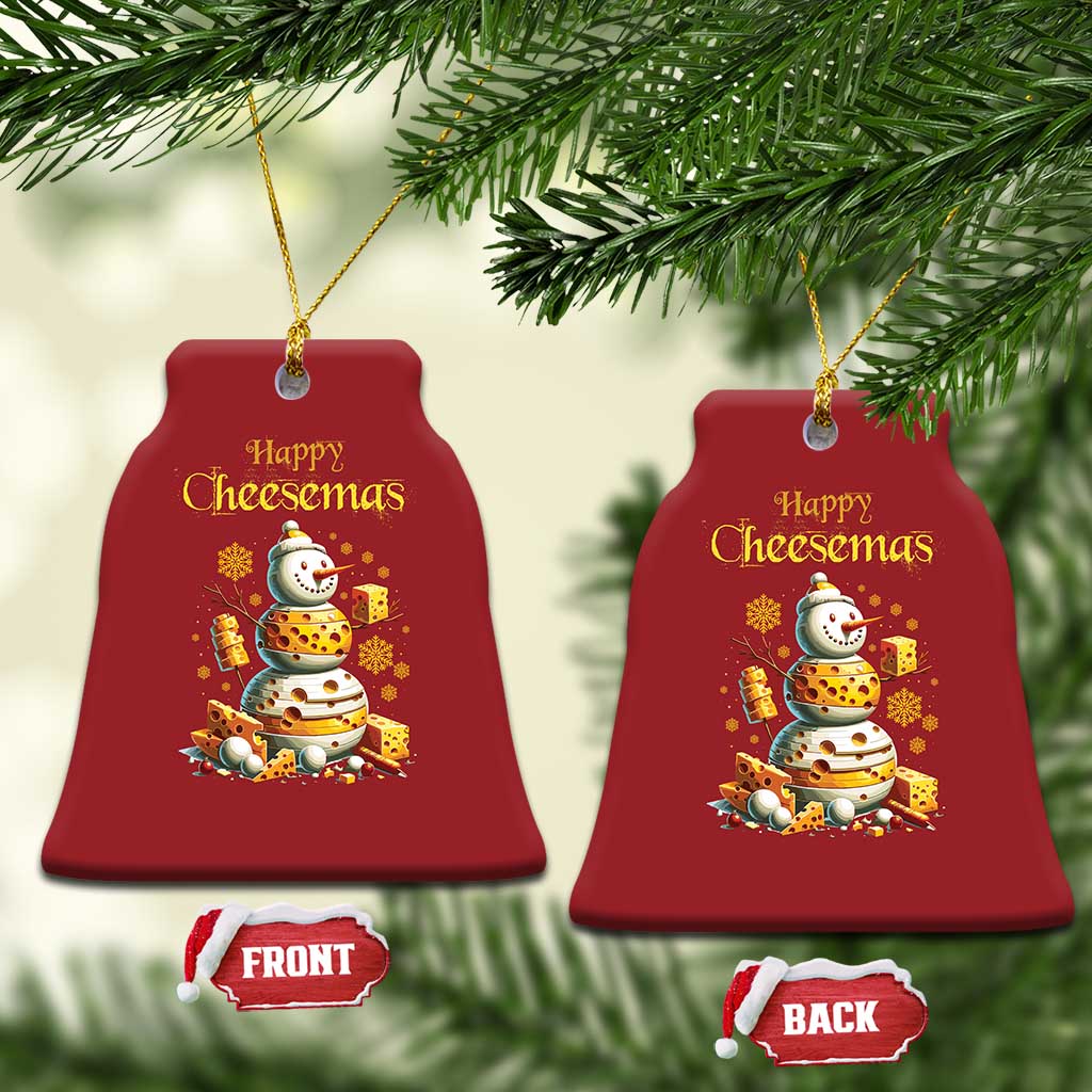 Xmas Cheese Lover Christmas Ornament Happy Cheesemas Merry Xmas TS02