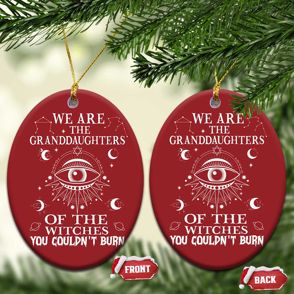 We Are The Granddaughters Of The Witches You Couldn't Burn Christmas Ornament TS02