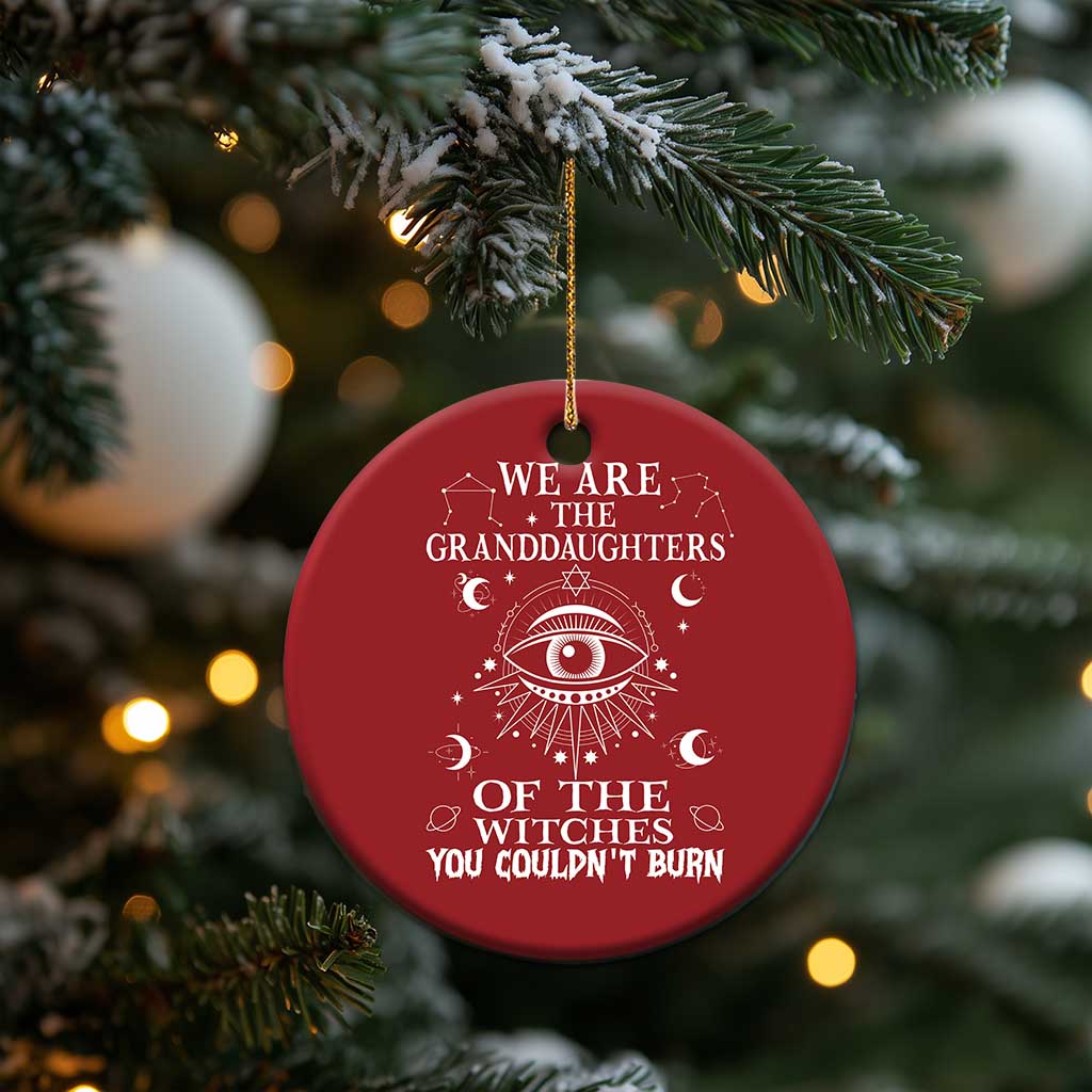 We Are The Granddaughters Of The Witches You Couldn't Burn Christmas Ornament TS02
