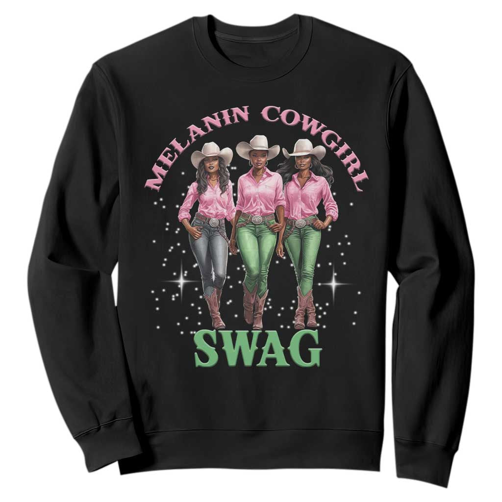 African Melanin Cowgirl Swag Sweatshirt Cowgirls Black History TS02