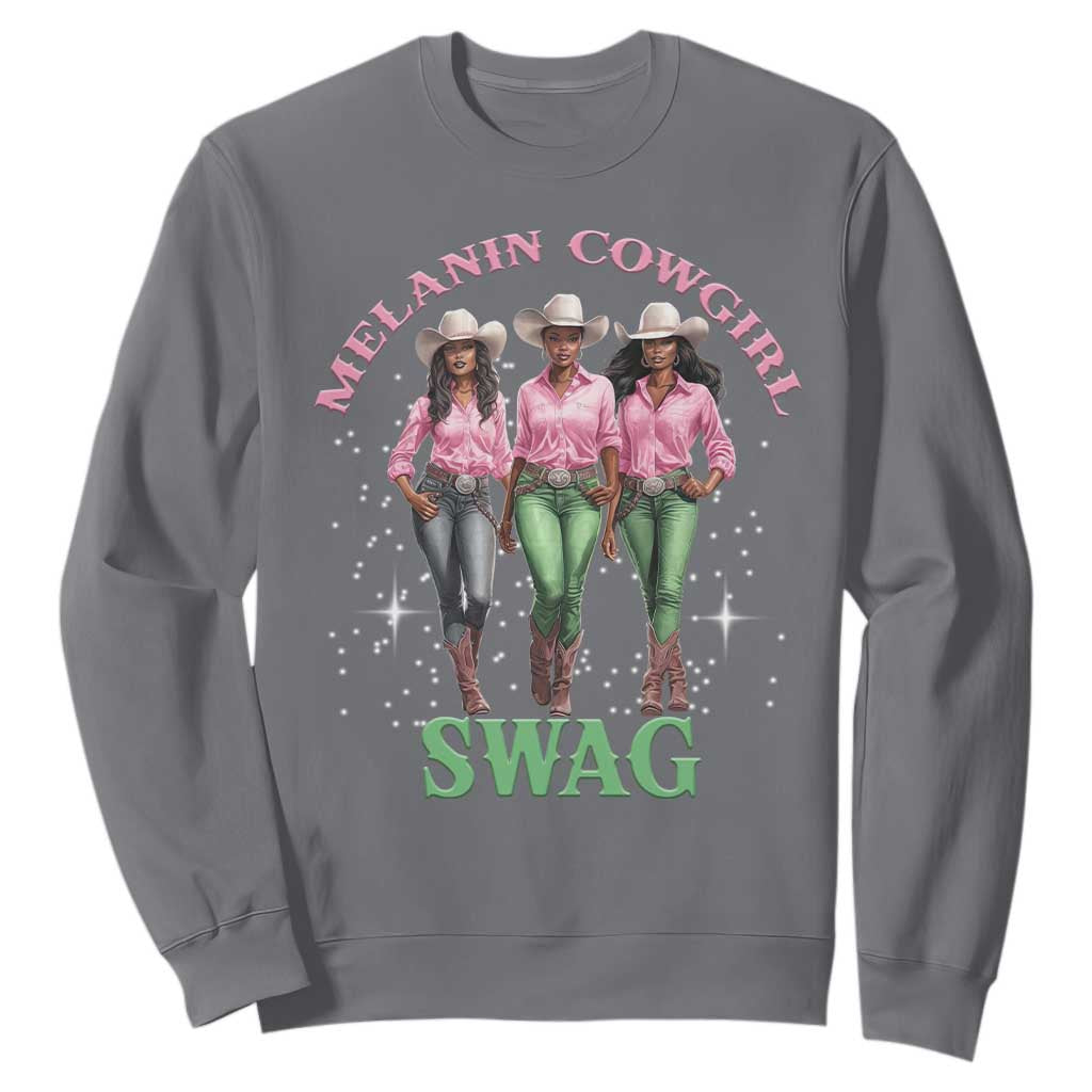 African Melanin Cowgirl Swag Sweatshirt Cowgirls Black History TS02