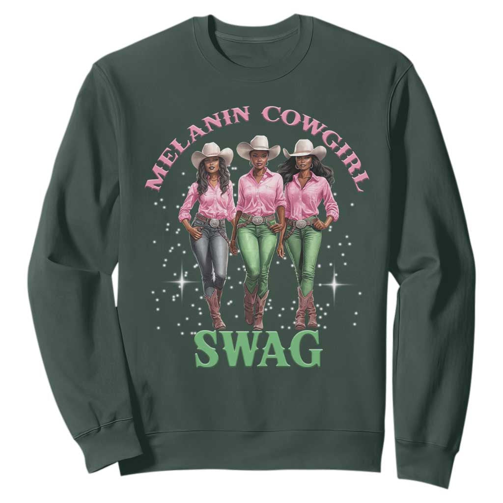 African Melanin Cowgirl Swag Sweatshirt Cowgirls Black History TS02