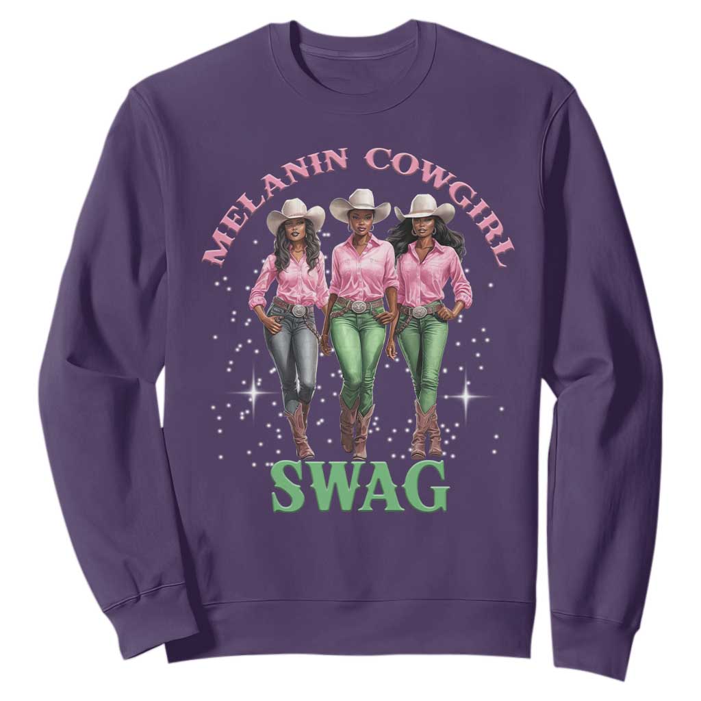 African Melanin Cowgirl Swag Sweatshirt Cowgirls Black History TS02