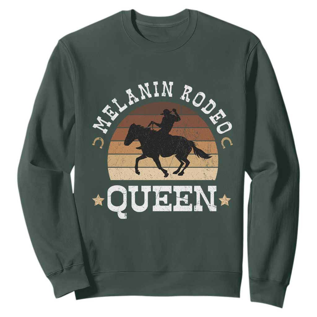 African Melanin Rodeo Queen Sweatshirt Cowgirl Riding Horse Cowgirls Retro TS02