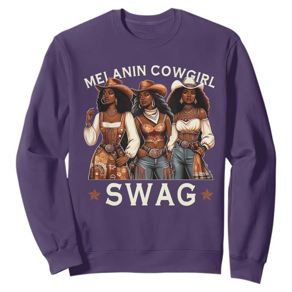 African Melanin Cowgirl Swag Sweatshirt Slay Cowgirls Black History TS02