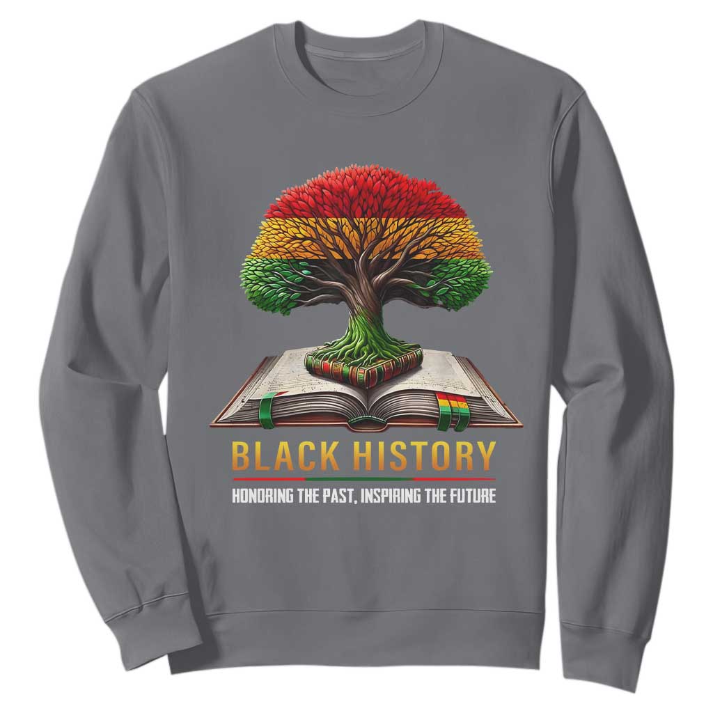 Black History Teacher Sweatshirt Proud Black Culture Tree of Life TS02
