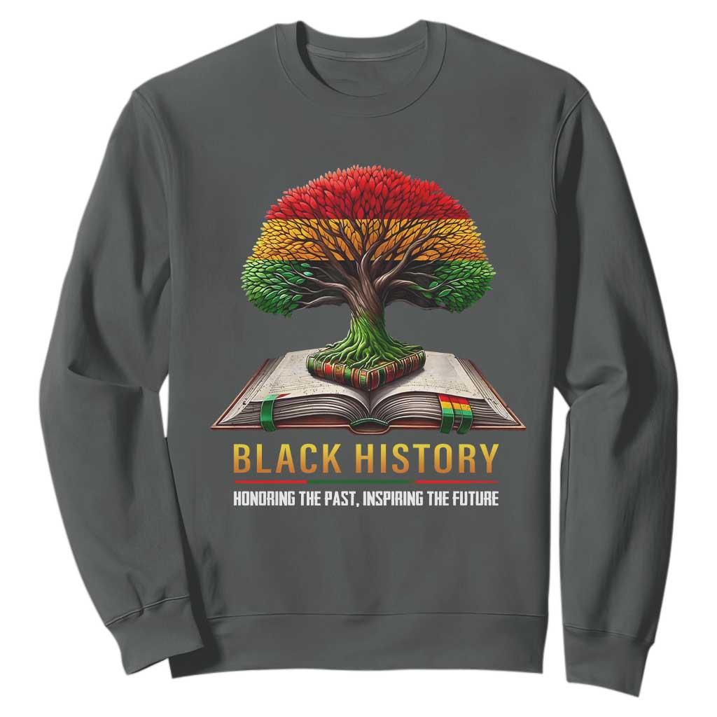 Black History Teacher Sweatshirt Proud Black Culture Tree of Life TS02