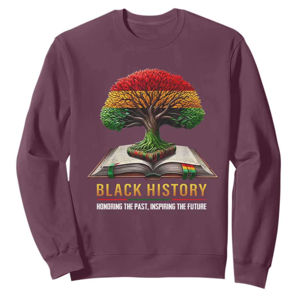 Black History Teacher Sweatshirt Proud Black Culture Tree of Life TS02