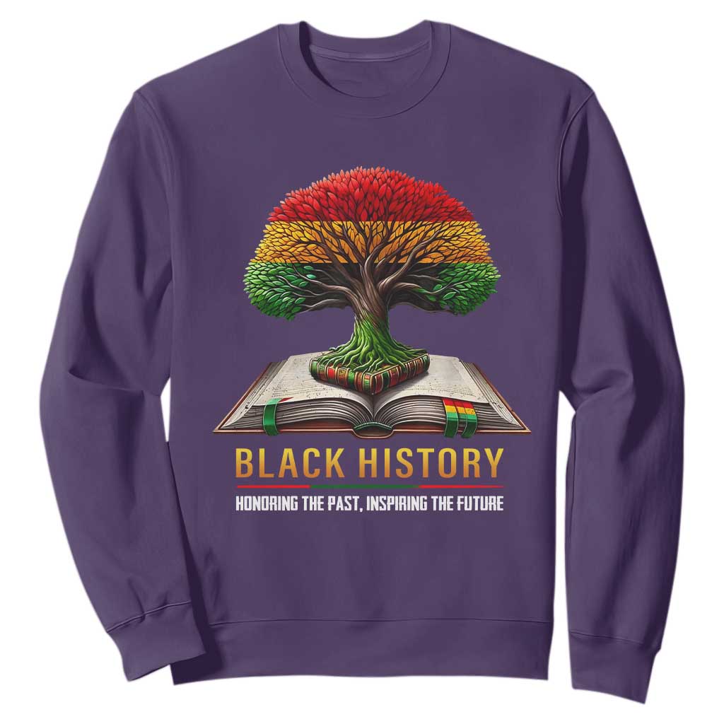 Black History Teacher Sweatshirt Proud Black Culture Tree of Life TS02