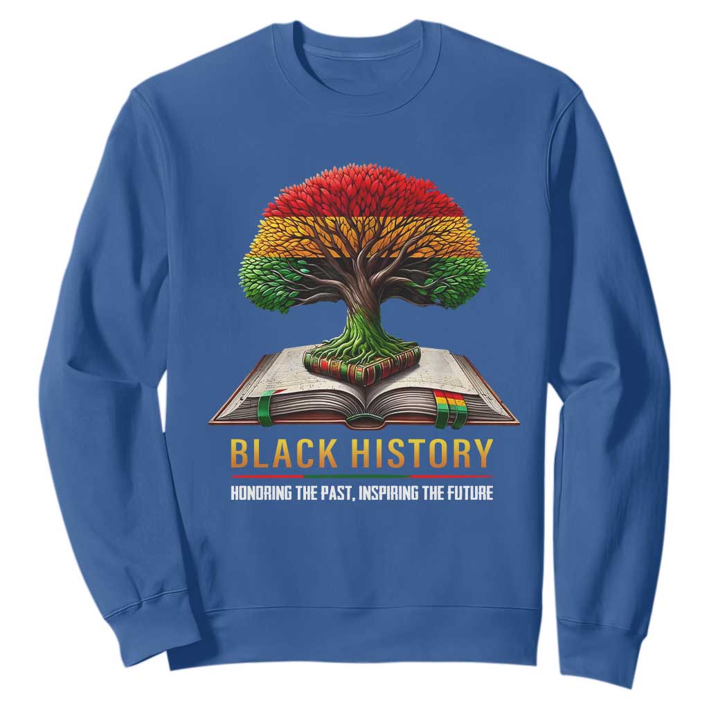 Black History Teacher Sweatshirt Proud Black Culture Tree of Life TS02