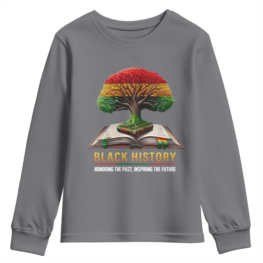 Black History Teacher Youth Sweatshirt Proud Black Culture Tree of Life TS02