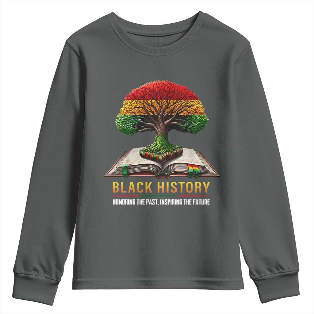 Black History Teacher Youth Sweatshirt Proud Black Culture Tree of Life TS02