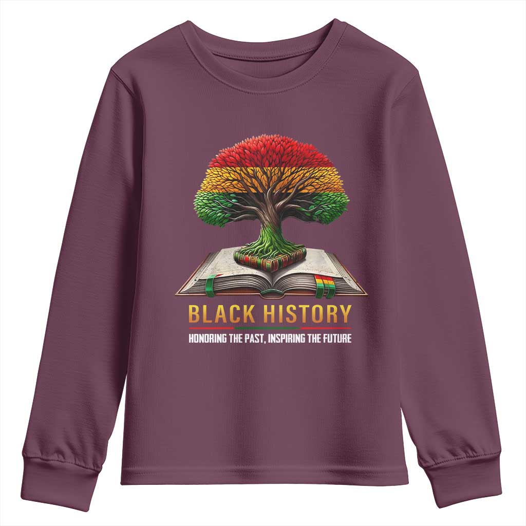 Black History Teacher Youth Sweatshirt Proud Black Culture Tree of Life TS02