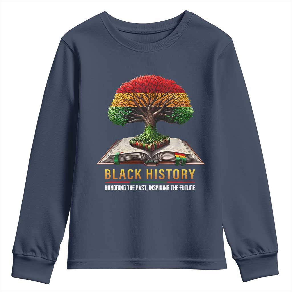Black History Teacher Youth Sweatshirt Proud Black Culture Tree of Life TS02