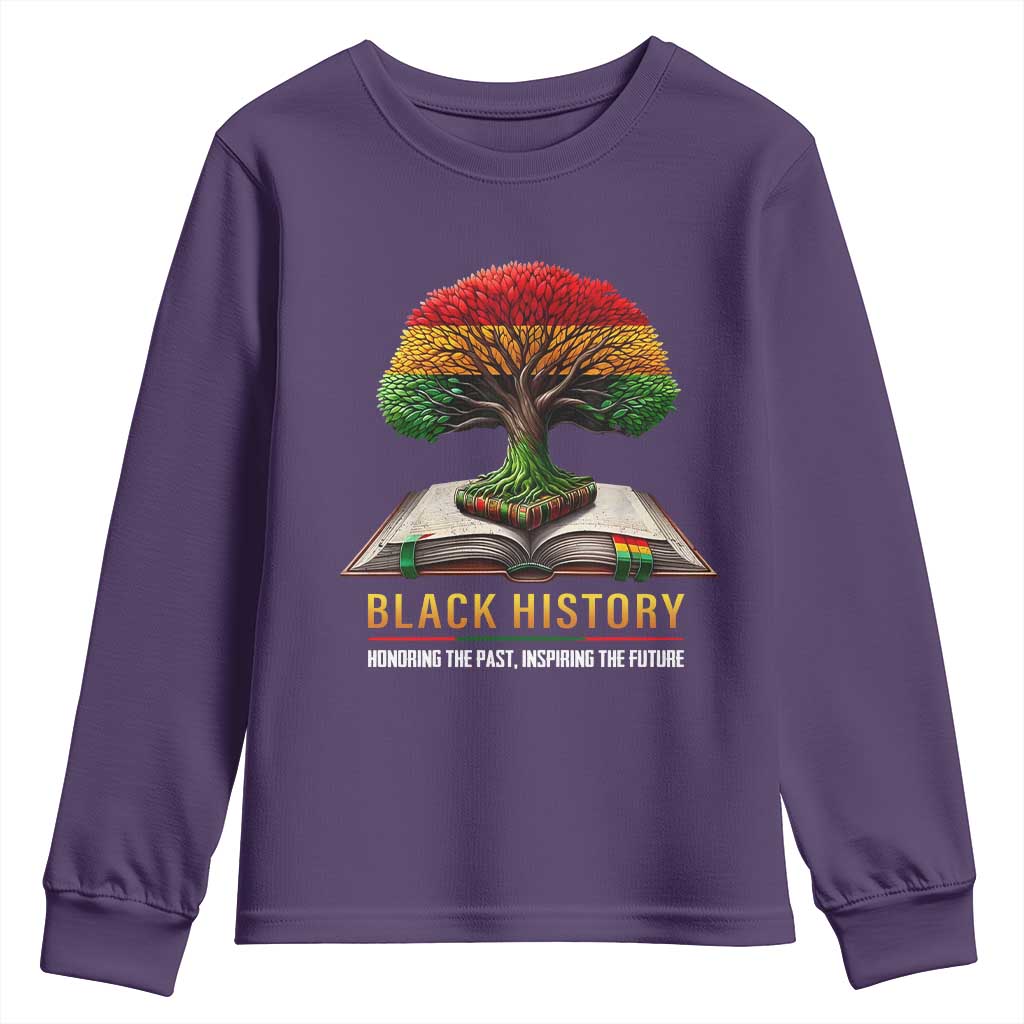 Black History Teacher Youth Sweatshirt Proud Black Culture Tree of Life TS02