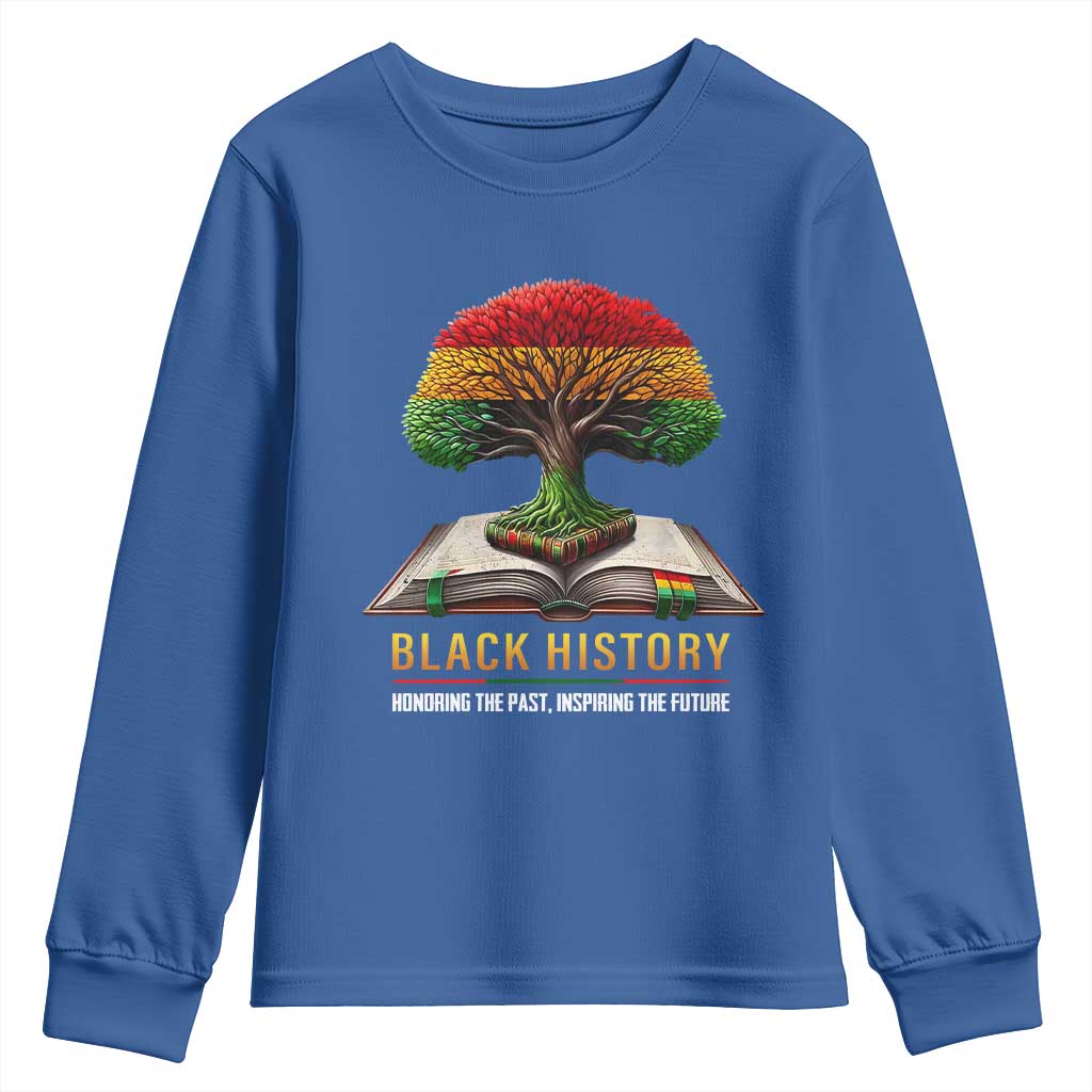 Black History Teacher Youth Sweatshirt Proud Black Culture Tree of Life TS02