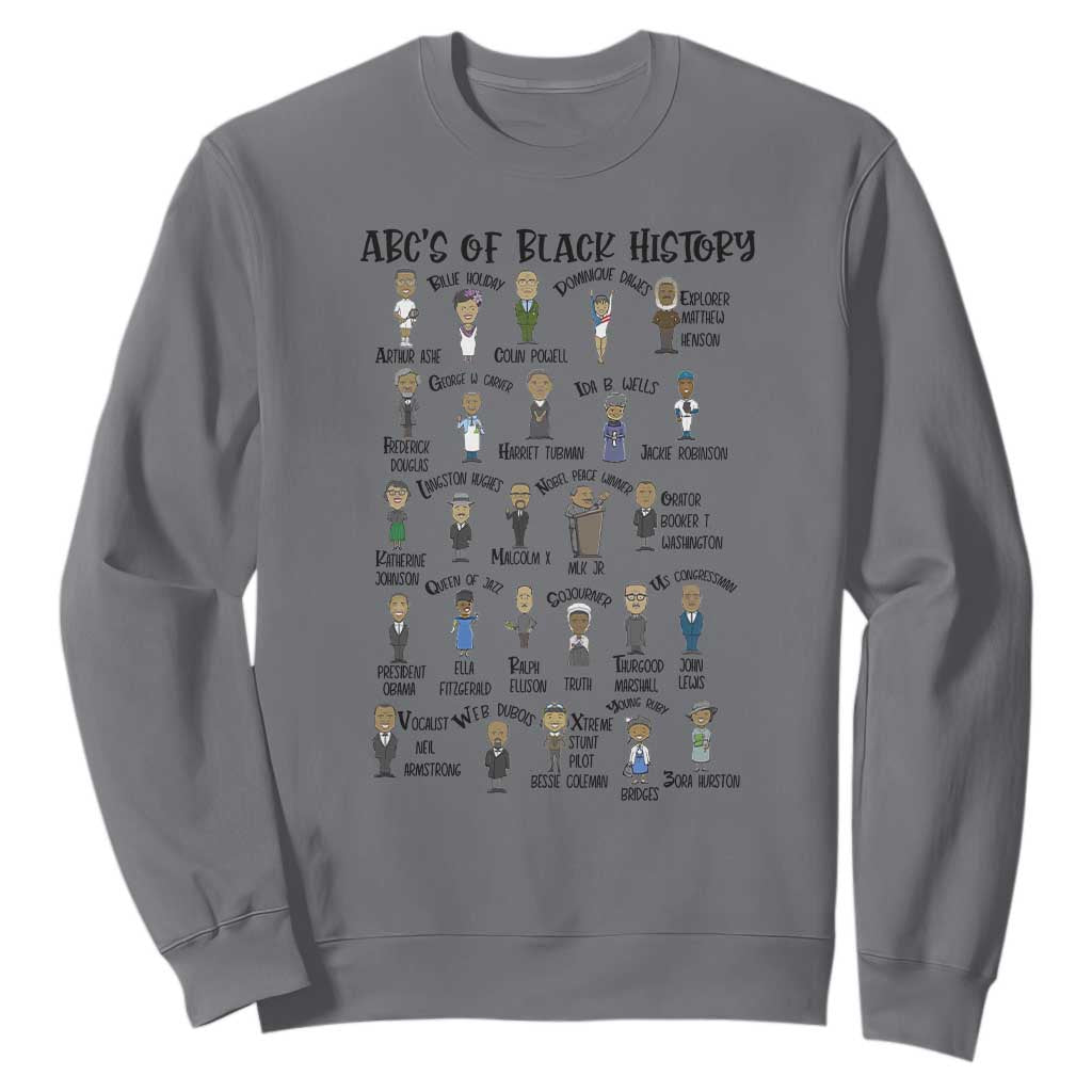 ABCs of Black History Pride Sweatshirt Black Excellence TS02