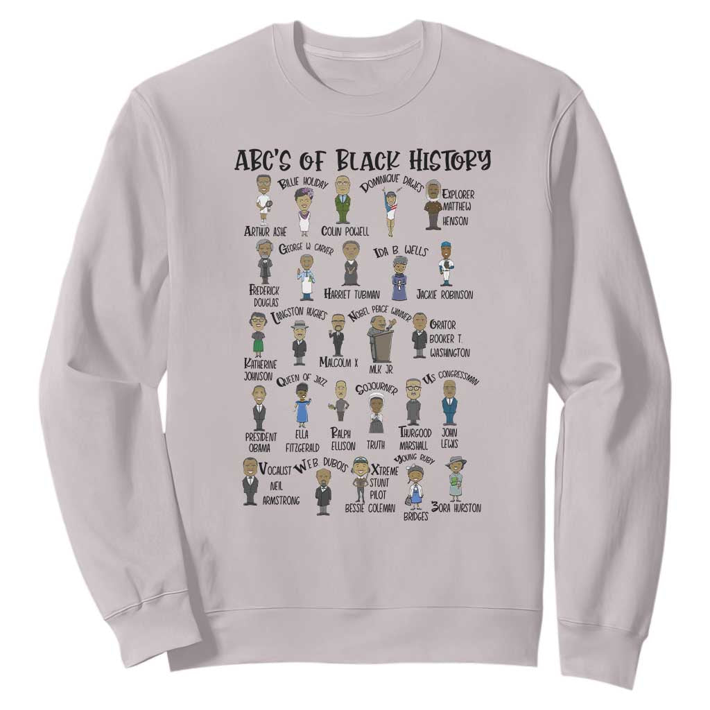ABCs of Black History Pride Sweatshirt Black Excellence TS02