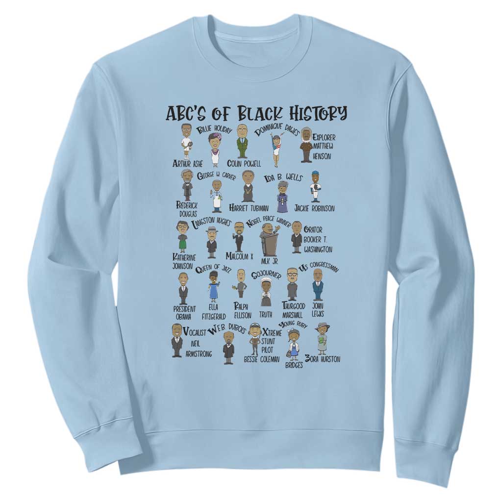 ABCs of Black History Pride Sweatshirt Black Excellence TS02