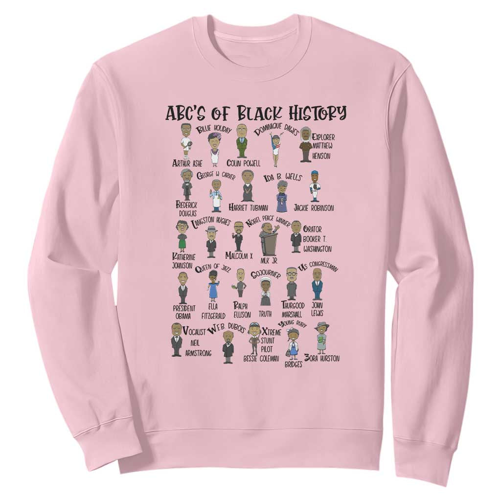 ABCs of Black History Pride Sweatshirt Black Excellence TS02