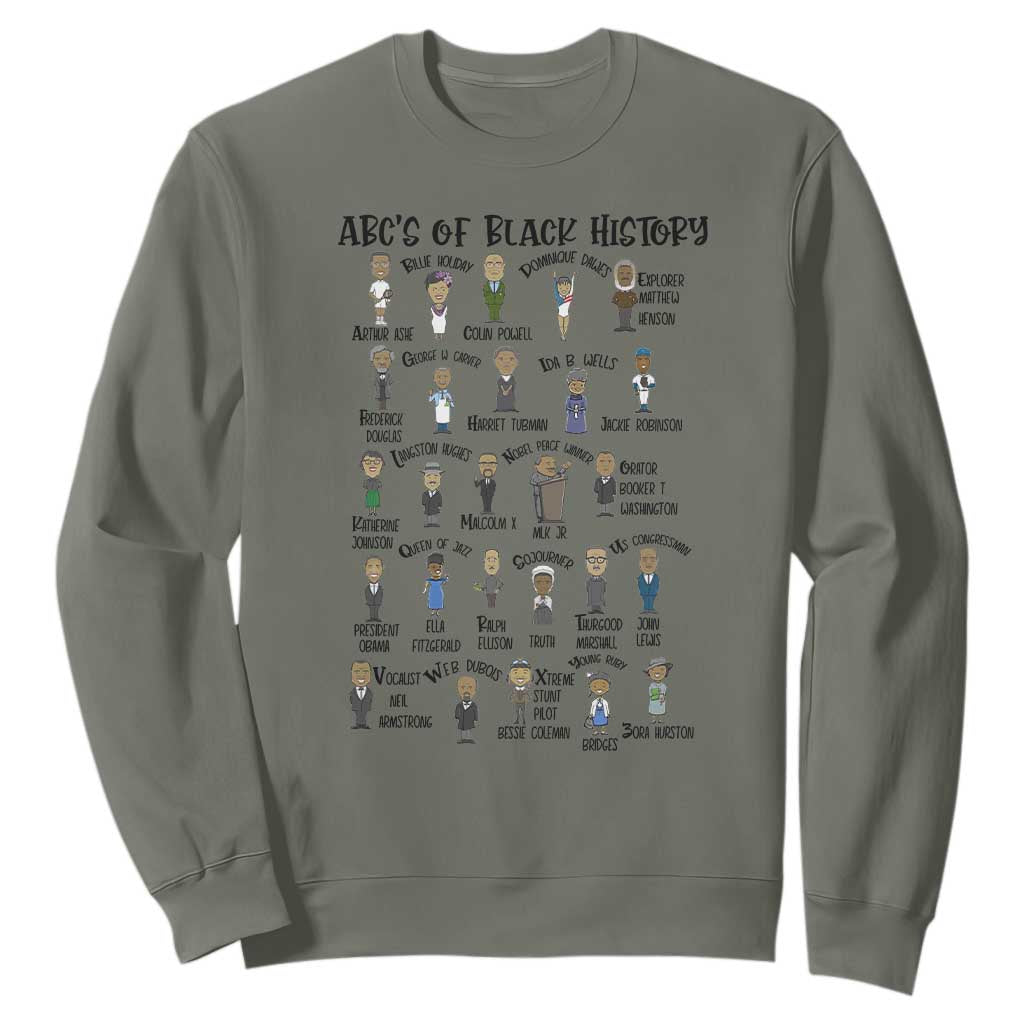 ABCs of Black History Pride Sweatshirt Black Excellence TS02