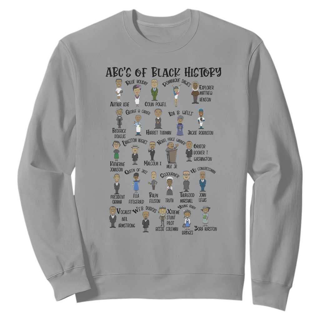 ABCs of Black History Pride Sweatshirt Black Excellence TS02