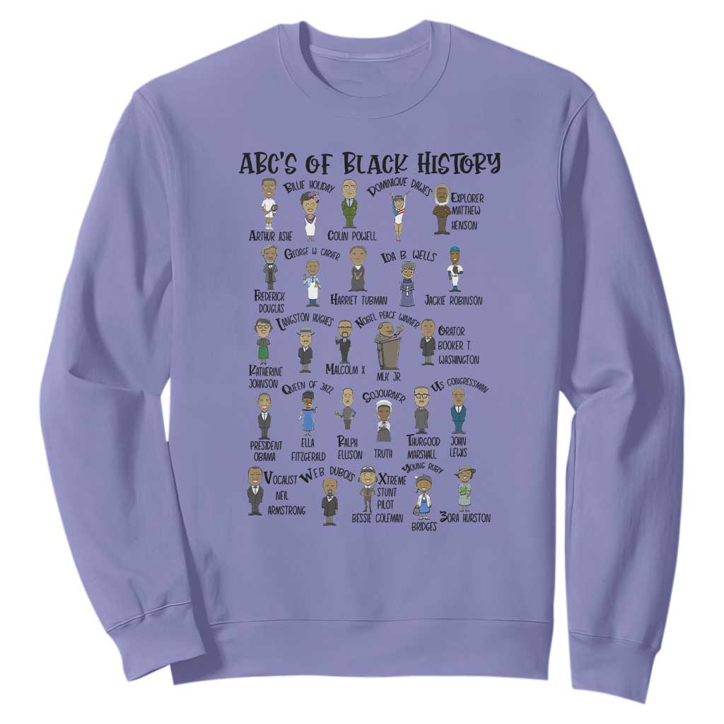 ABCs of Black History Pride Sweatshirt Black Excellence TS02
