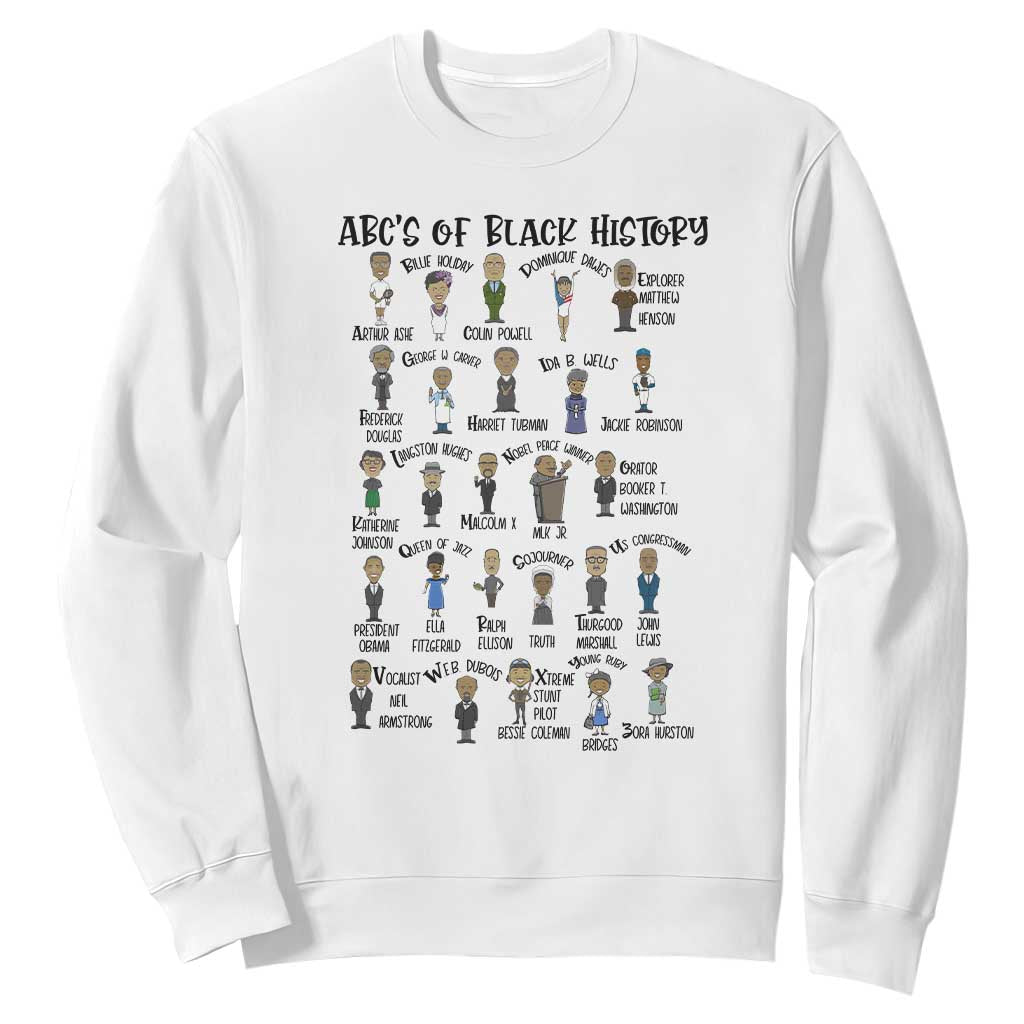 ABCs of Black History Pride Sweatshirt Black Excellence TS02