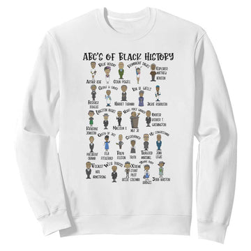 ABCs of Black History Pride Sweatshirt Black Excellence TS02