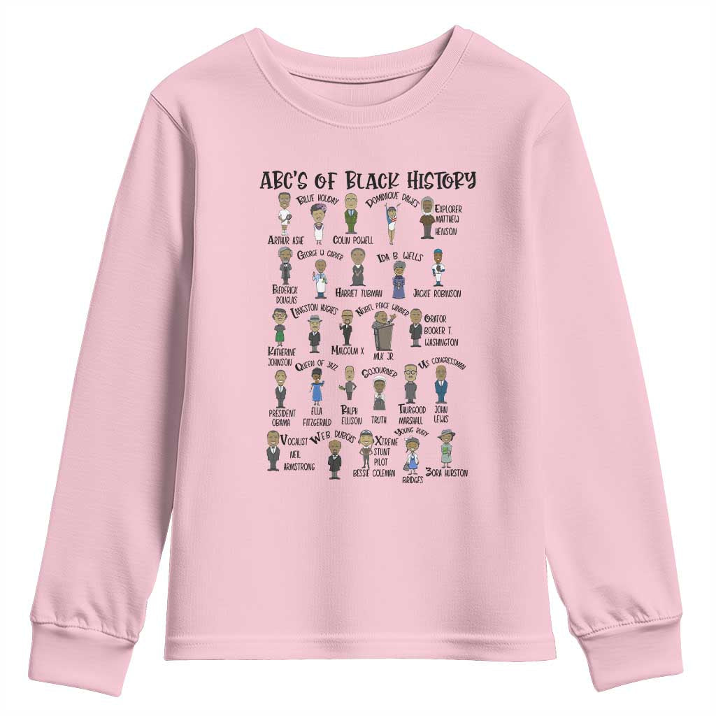 ABCs of Black History Pride Youth Sweatshirt Black Excellence TS02