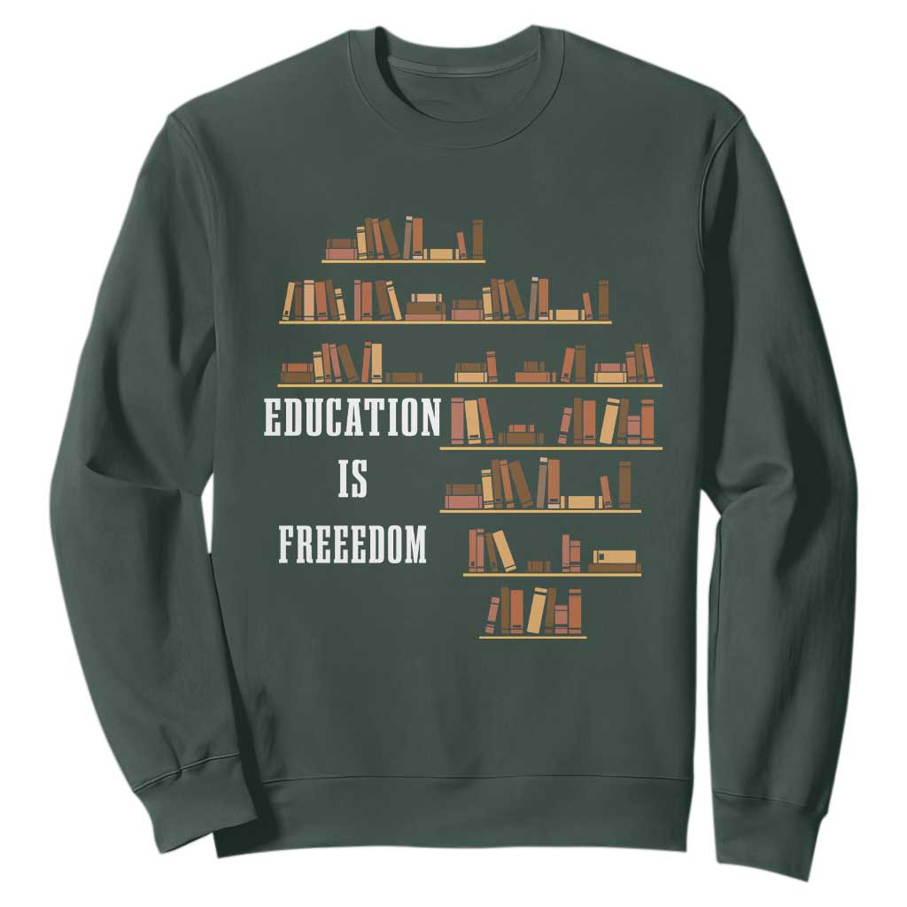 Black History Education Is Freedom Sweatshirt African Roots Africa Map TS02