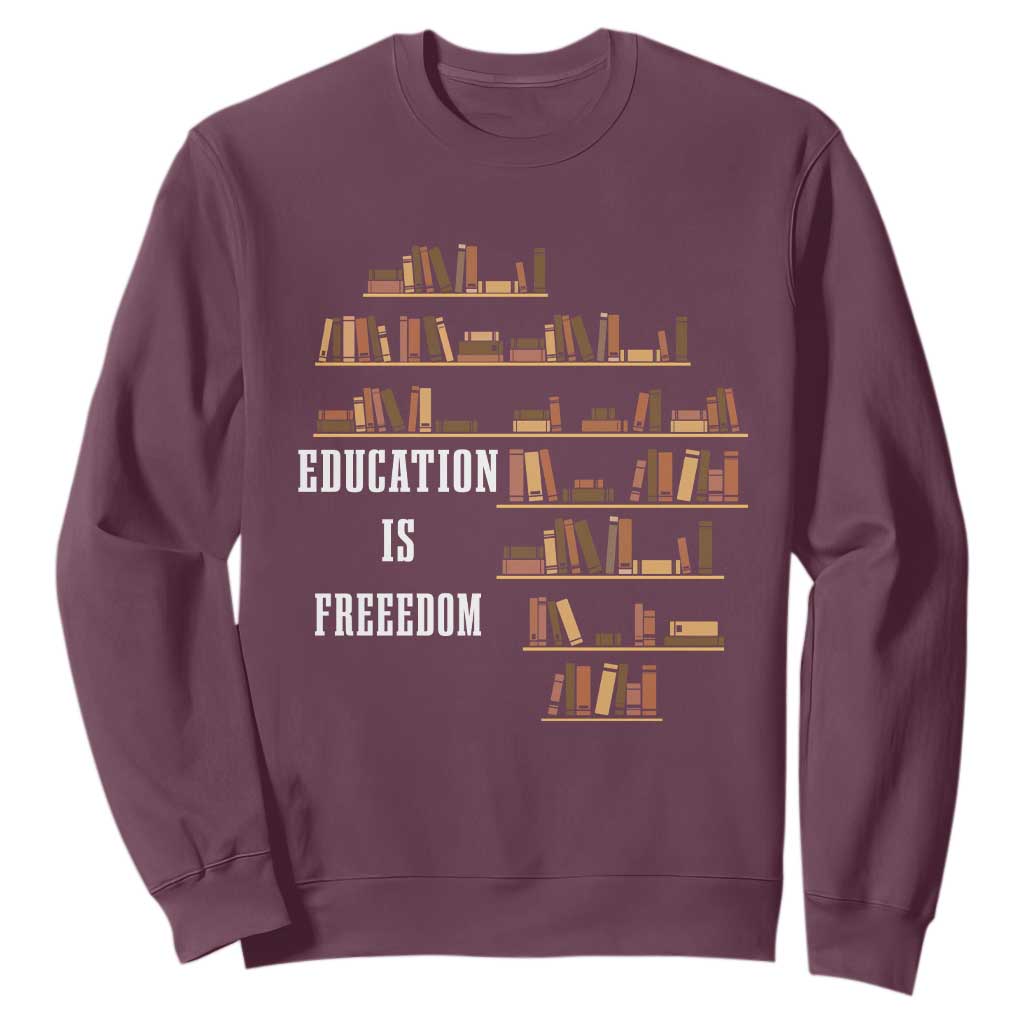 Black History Education Is Freedom Sweatshirt African Roots Africa Map TS02