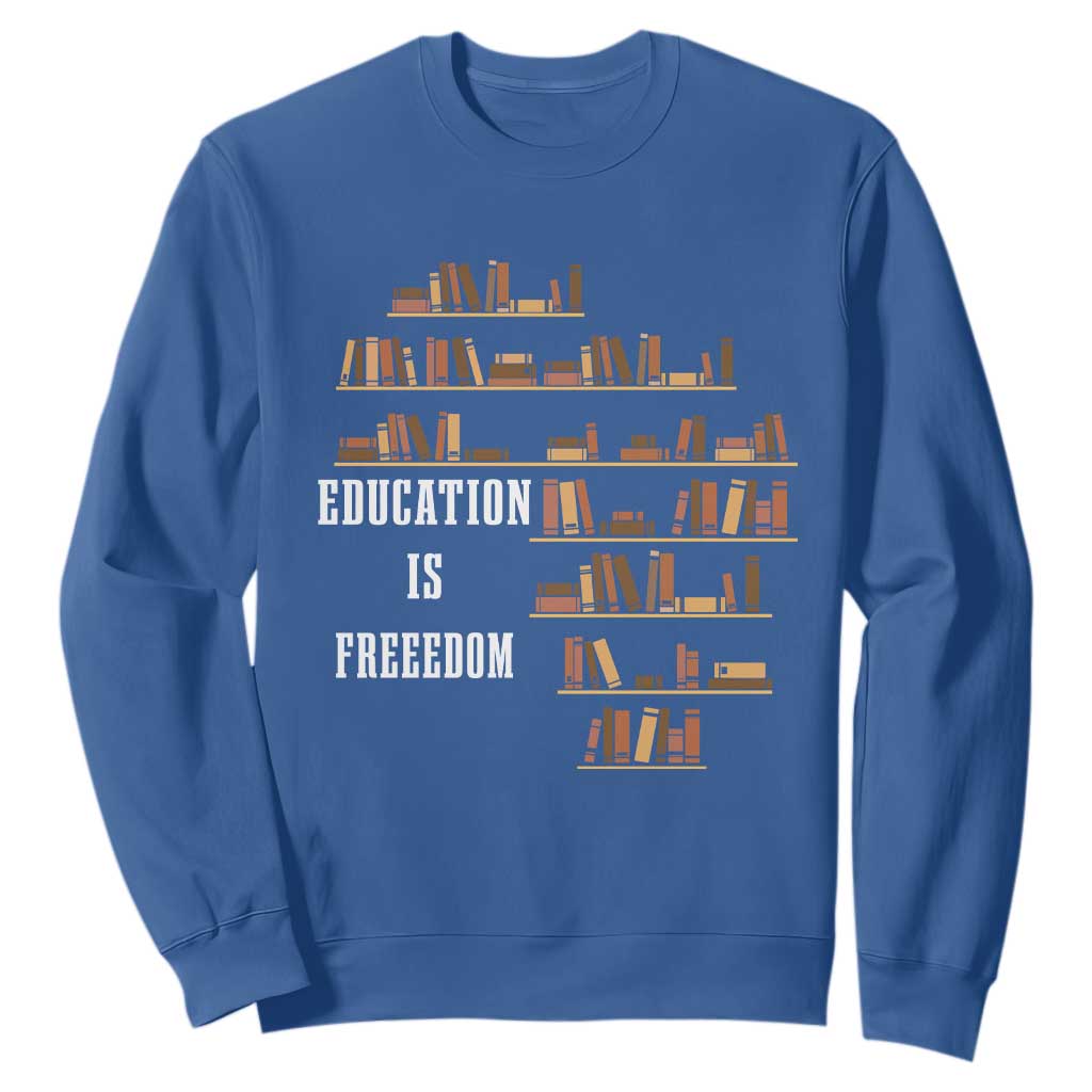 Black History Education Is Freedom Sweatshirt African Roots Africa Map TS02