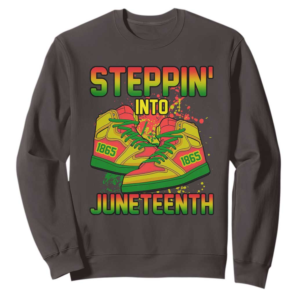Steppin' Into Juneteenth 1865 Sweatshirt Freedom Day African American Pride TS02