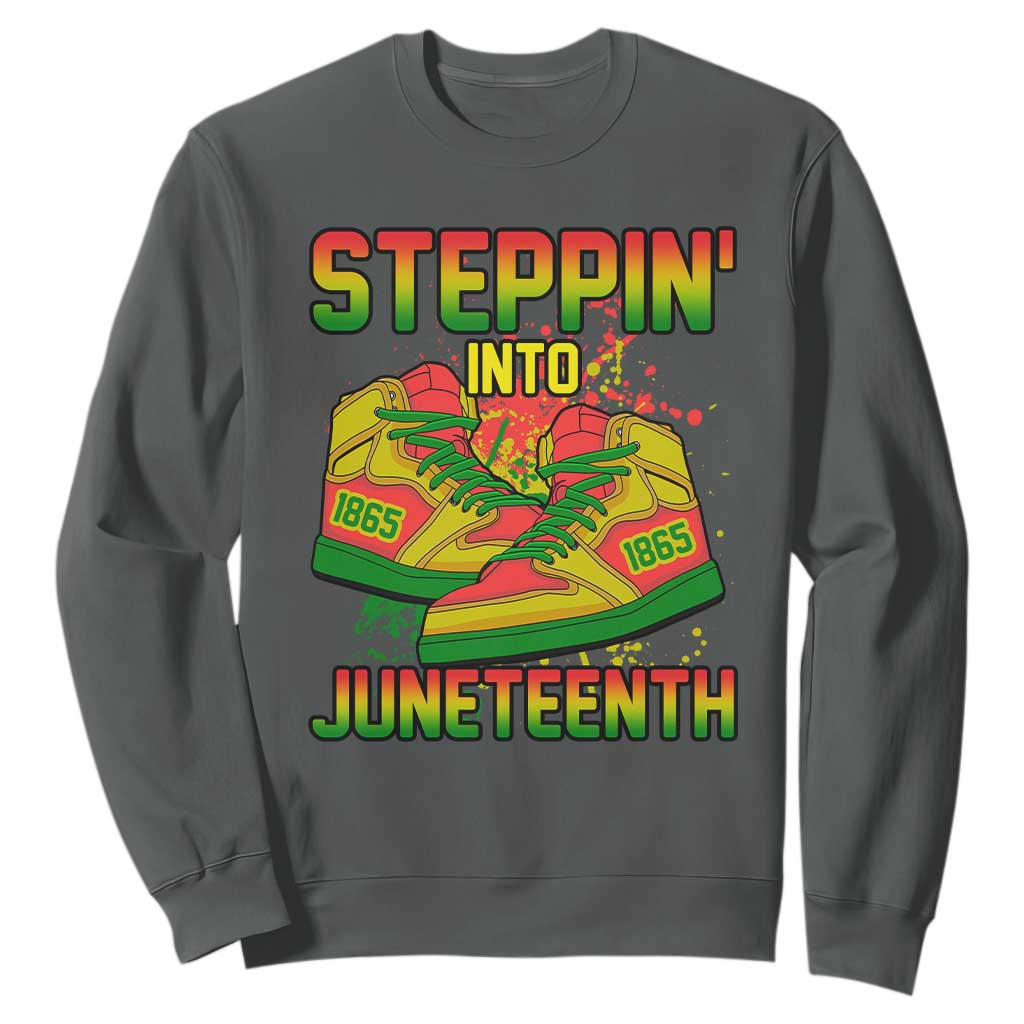 Steppin' Into Juneteenth 1865 Sweatshirt Freedom Day African American Pride TS02