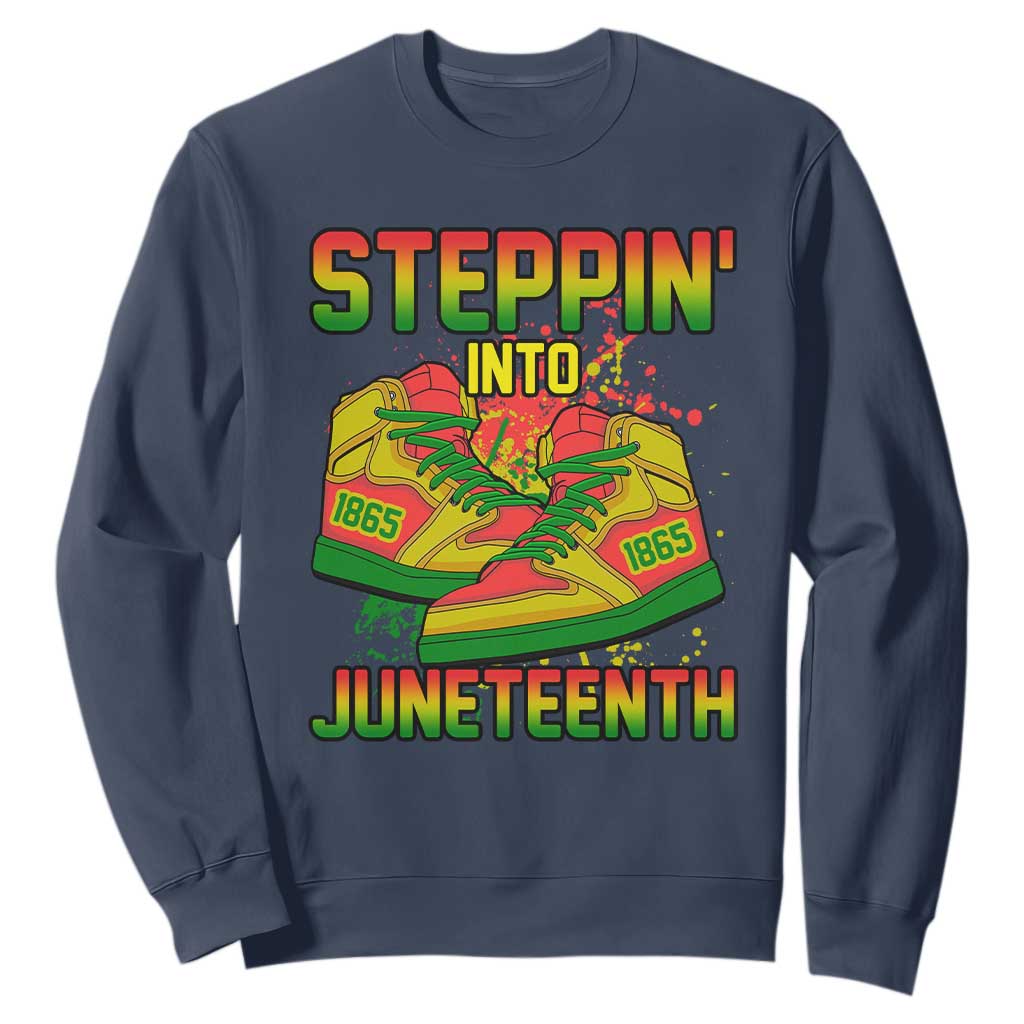 Steppin' Into Juneteenth 1865 Sweatshirt Freedom Day African American Pride TS02