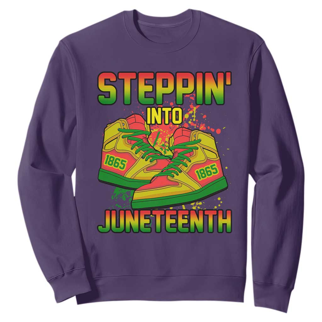 Steppin' Into Juneteenth 1865 Sweatshirt Freedom Day African American Pride TS02