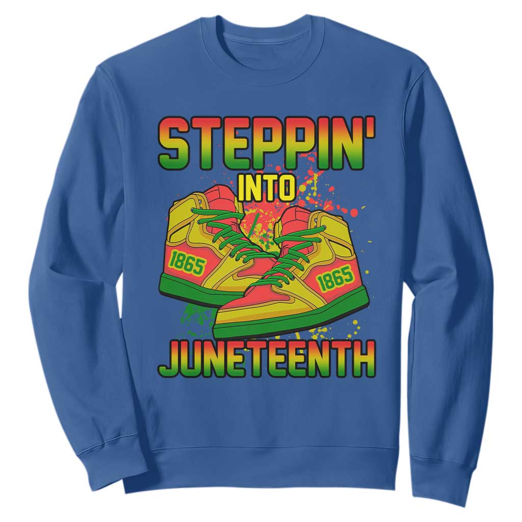 Steppin' Into Juneteenth 1865 Sweatshirt Freedom Day African American Pride TS02