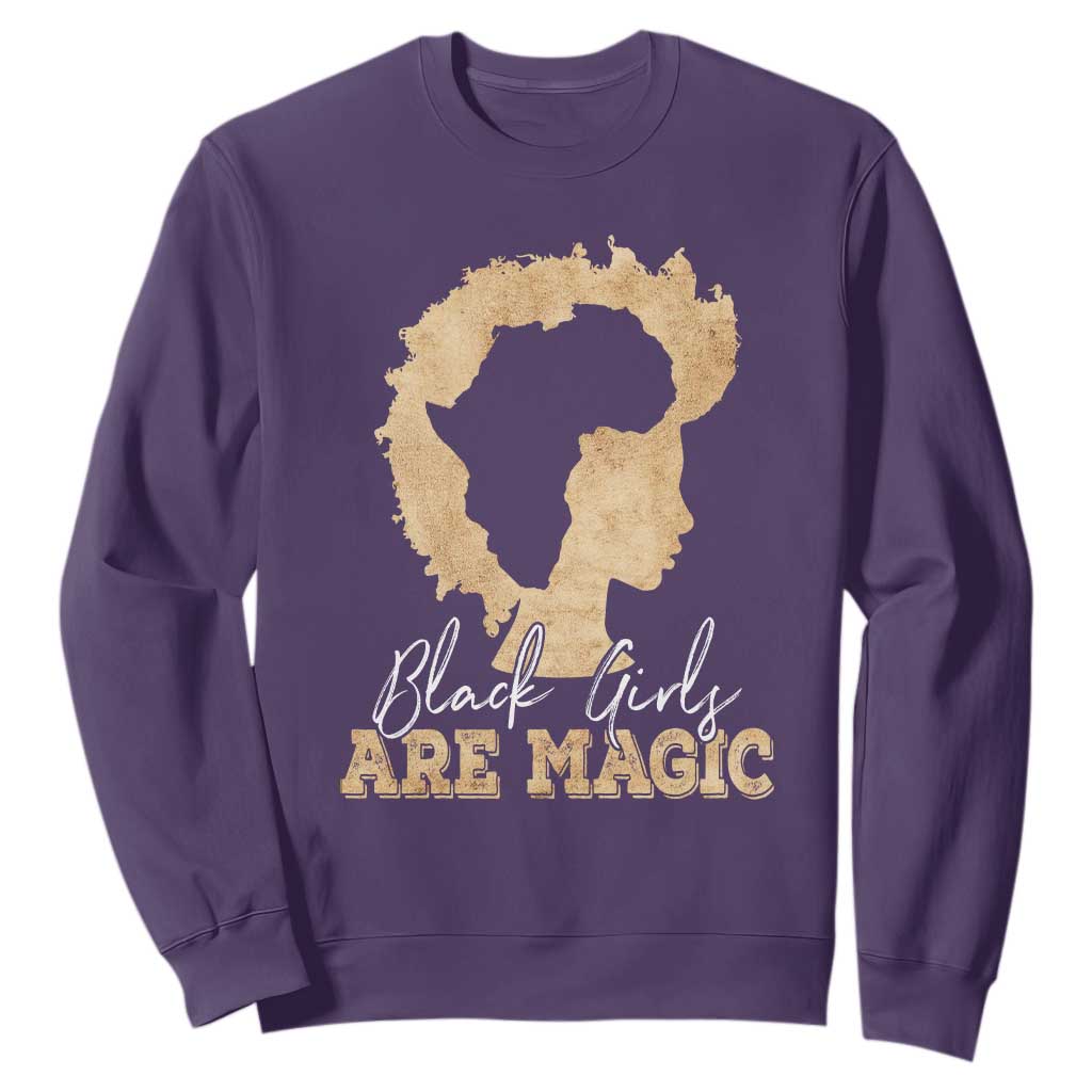 Black Girls Are Magic Sweatshirt Afro Melanin Pride TS02