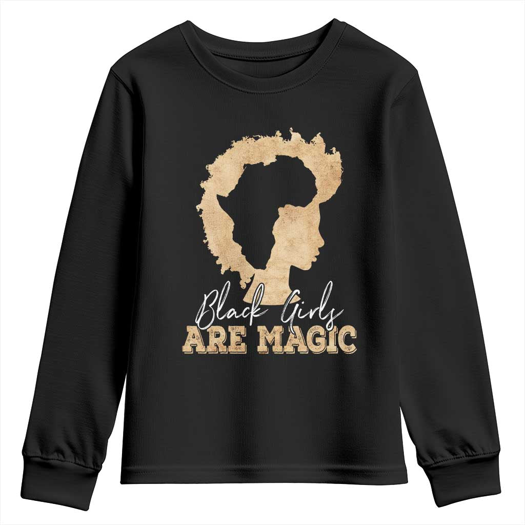 Black Girls Are Magic Youth Sweatshirt Afro Melanin Pride TS02