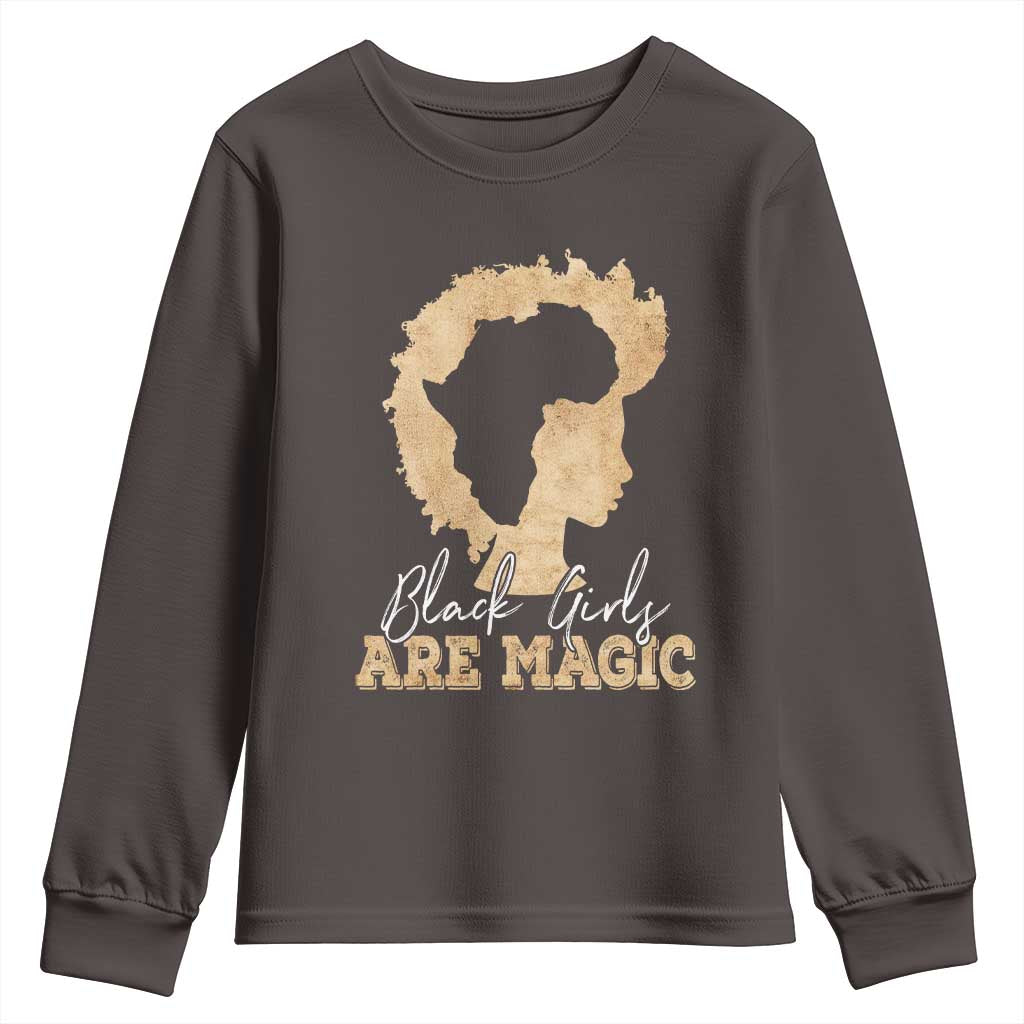 Black Girls Are Magic Youth Sweatshirt Afro Melanin Pride TS02