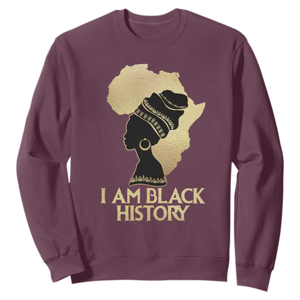 I Am Black History Sweatshirt Black Girls African American TS02